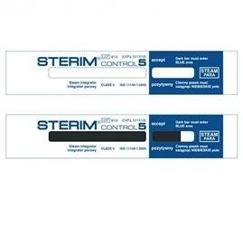 STEAM třída 5 – Emulační páskový test Control 5 pro parní sterilizaci, 100 ks, Sterim