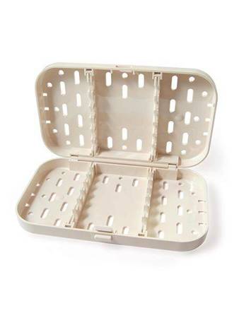 Sterilization container, double, plastic (25x12x3 cm)