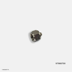 Conector neumático M5 macho a G1/8 hembra en latón niquelado, compatible con autoclave Bravo, Cefla 97988700