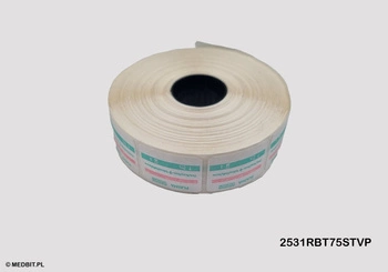 Étiquette PLAZMA 3 lignes pour étiqueteuse MELAdoc, GK, Medical – 22x29 mm, stérilisation plasma, indicateur classe 1, 750 pièces, PRINTEX MEDICAL