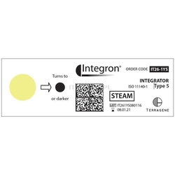 Indicateur chimique de stérilisation vapeur Classe 5 STEAM IT26-1YS (200 pcs) TERRAGENE – contrôle professionnel ISO 11140-1