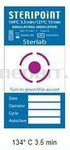 Indicateur chimique classe 6 STEAM STERIPOINT 134°C/3,5 min - 121°C/15 min, 250 pièces, pour autoclave vapeur STERLAB