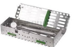 Cassette de stérilisation SCICAN Sys-TM-8 x 2.75DS pour 10 instruments en acier inoxydable, compatible autoclave et laveur-désinfecteur