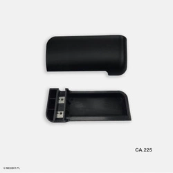 Poignée de porte d'autoclave Tinget CA.225 - Noire - Fixation 2 vis