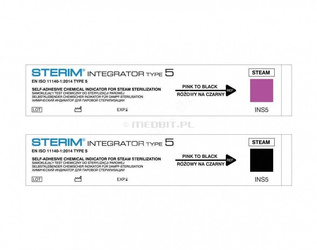 Classe 5 - STERIM Integrator 5 - test intégré pour le contrôle de la stérilisation à la vapeur de classe 5 (250 pcs).)