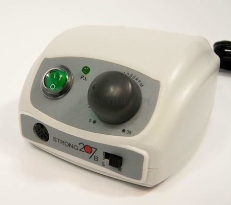 Motore chirurgico da laboratorio SAESHIN STRONG 207B/108 EI, 35.000 giri/min, compatibile con manipoli tipo E, 240V