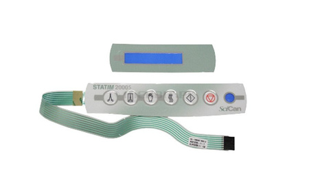 Tastatur mit LCD-Aufkleber für Autoklaven SciCan STATIM 2000S, Original-Ersatzteil, ohne Ferritfilter