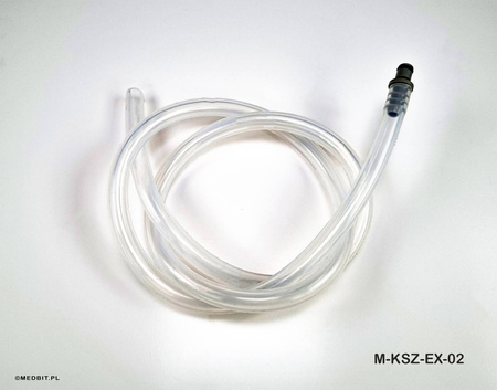 Drain Hose with Connector for Autoclaves MOCOM EXACTA, PROXIMA, EXTREMA, PRIMA – Silicone, 7.8 mm, M-KSZ-EX-02