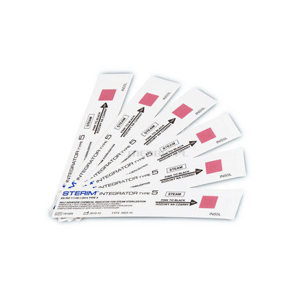 STEAM Class 5 STERIM Integrator 5 – Integrated Chemical Indicator Test for Steam Sterilization, 250 pcs, Code INS5L