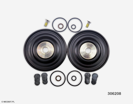 Kit de réparation pour pompe à vide Midmark 23/60L compatible avec autoclaves Midmark, NewMed, Kronos – code produit 306208