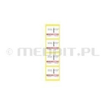 STEAM Etiqueta 3-linhas KTG-LS para rotuladora BLITZ e Printex, autocolante dupla, indicador classe 1, 28x29mm, 500 unid., SEMIGAT