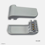 Tinget CA.226 Autoclave Door Handle - White, Three-Screw Mount