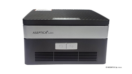 Aseptica Cubic Schwarz – Luftdesinfektor mit UV-Filter, HEPA H13, Aktivkohle und Ionengenerator, 15 m², VOLTEA Poland