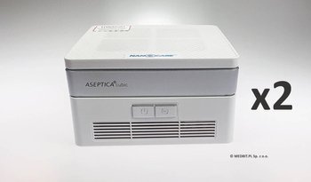 Aseptica Cubic kit (white) air disinfector with UV filter.