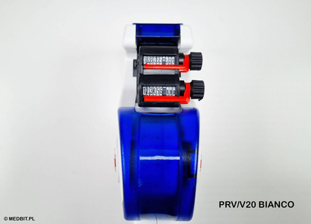 Lékařská etiketovací kleště 2řádkové Printex V20 pro sterilizační procesy, samolepicí štítky STEAM