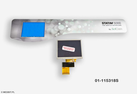 Ecrã LCD de 2ª geração para autoclave Statim 5000 G4, compatível com firmware SL01R128 e superior, peça original SCICAN 01-115318S