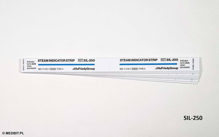Indicadores químicos multiparamétricos clase 4 para esterilización por vapor STEAM Crosstex SIL-250