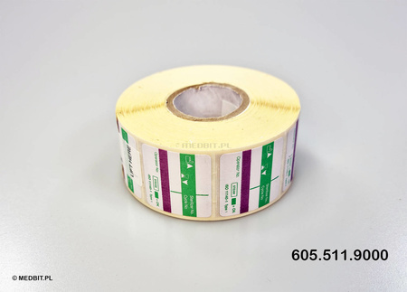 STEAM – Etiqueta de 3 Linhas para Rotuladora BLITZ 26x26mm, Indicador de Esterilização, 500 Unidades, STERIM