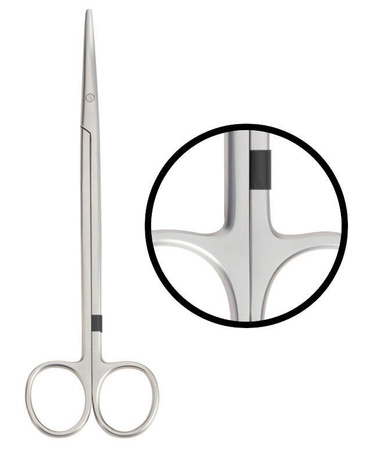 Nastro per la marcatura degli strumenti chirurgici, vinile nero, 0,6 cm x 510 cm, resistente alla sterilizzazione, FST