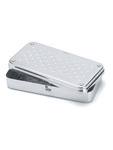 Conteneur de stérilisation en acier inoxydable avec filtres textiles, 20x10x4 cm, pour autoclave et oxyde d'éthylène, FST