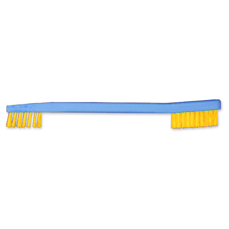 Brosse double face à poils en nylon rigide pour le nettoyage professionnel des instruments médicaux, podologiques, esthétiques et de tatouage – stérilisable à 134°C