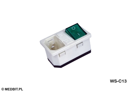 Netzschalter C13 ENBIO für professionelle Geräte, kompatibel mit Sterilisationsgeräten, Hersteller ENBIO, WS-C13