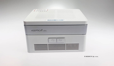 Aseptica Cubic Set Weiß – Luftdesinfektionsgerät mit UV-Filter, 2 Stück, VOLTEA Poland, Modell DEM000004