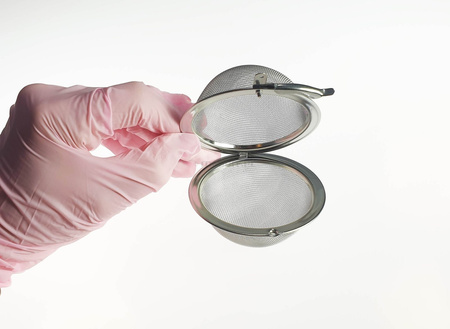 Behälter für Dentalbohrer, Kugelform, Edelstahl, Durchmesser 6,5 cm, kompatibel mit HYDRIM, MEDBIT.PL