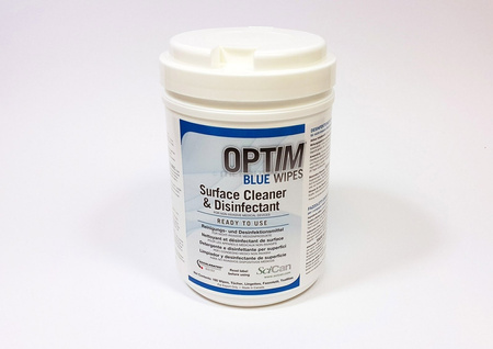 Optim Blue Surface Disinfectant Wipes 160 pcs – Alcohol-Free, Fast-Acting, Medical & Beauty Use, SCICAN Ltd.