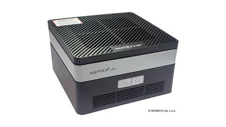 Aseptica Cubic Black Air Disinfector with UV-C Filter HEPA H13, Activated Carbon, Ionizer, for Home, Office, Car, 15m², VOLTEA Poland