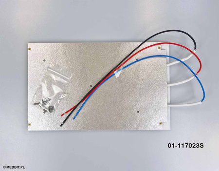 Résistance chauffante inférieure de chambre pour autoclave STATIM 6000B G4+ SciCan, complète avec connexions électriques, code produit 01-117023S