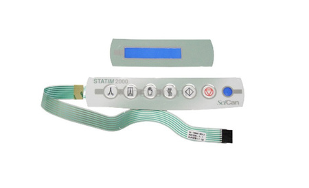 Teclado com adesivo para LCD STATIM 2000 SciCan, peça original de reposição, compatível com software v600, código 01-109680S