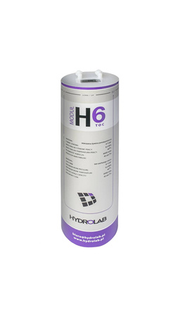 Filtr jonowymienny H6 TOC 5000ml do demineralizacji wody, kompatybilny z HLP, SPRING, ULTRA, R – HYDROLAB EJ-5000-1