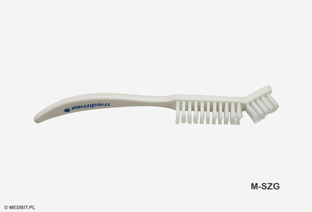 Gebogene Reinigungsbürste für Instrumente, sterilisierbar, 17 cm, MEDBIT.PL M-SZG
