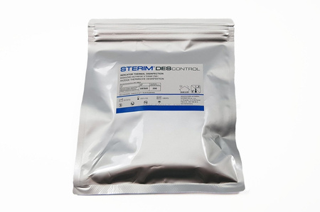 DES CONTROL – test chimico autoadesivo per il controllo della disinfezione termica (90°C / 5 min), 200 pezzi, conforme a PN EN ISO 15883, STERIM