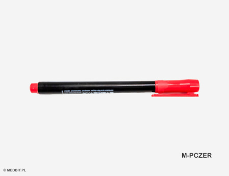 Stylo étanche pour la stérilisation, rouge