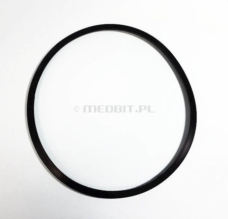 Junta de vedação original para câmara de autoclave W&H Lisa MB 17/22, preta, código F460503x
