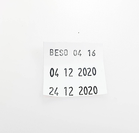 Alphanumeric 3-Line Labeling Gun BLITZ T111/A1 for Sterilization Labels, 28x29 mm, Reusable Adhesive, Medical and Dental Use