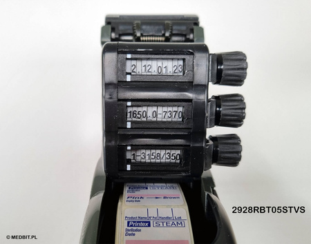 Medizinische Etikettiermaschine 3-zeilig PRINTEX V30 für Sterilisationsprozesse, PC2928EEEN