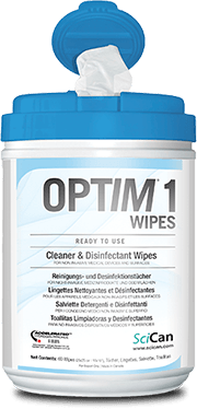 OPTIM 1 wipes for cleaning and disinfection