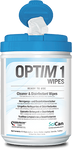 OPTIM 1 Salviette disinfettanti e detergenti per superfici e strumenti medici, 160 pezzi, SCICAN Ltd.
