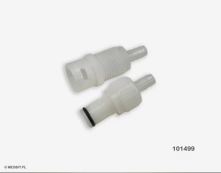 Attacco rapido con presa di scarico per autoclavi Yeson e Lafomed, resistente alle alte temperature e prodotti chimici, codice 101499