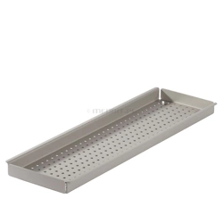 Vassoio stretto e lungo in acciaio inox 40x11 cm per sterilizzatori a vapore MELAG ME01310
