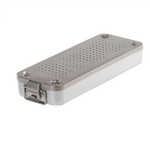 Contenitore per sterilizzazione strumenti MELAG 23M con 100 filtri monouso, 42x16x6 cm, per uso medico, estetico e tatuaggi