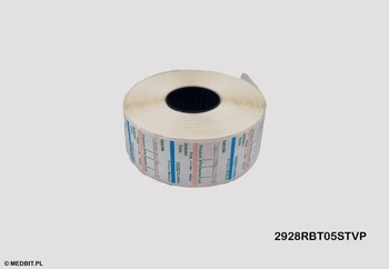 PLAZMA – Etiqueta 3 linhas para rotuladora Printex V30, Blitz, Meteo 28x29 mm, indicador Classe 1 para esterilização a plasma, 500 unidades