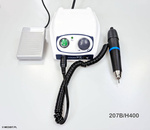 Fresadora de Unhas Profissional SAESHIN STRONG 207B/H400 com Micromotor H400, 35.000 RPM, 65W, Controle de Velocidade, Pedal e Proteção Contra Sobrecarga